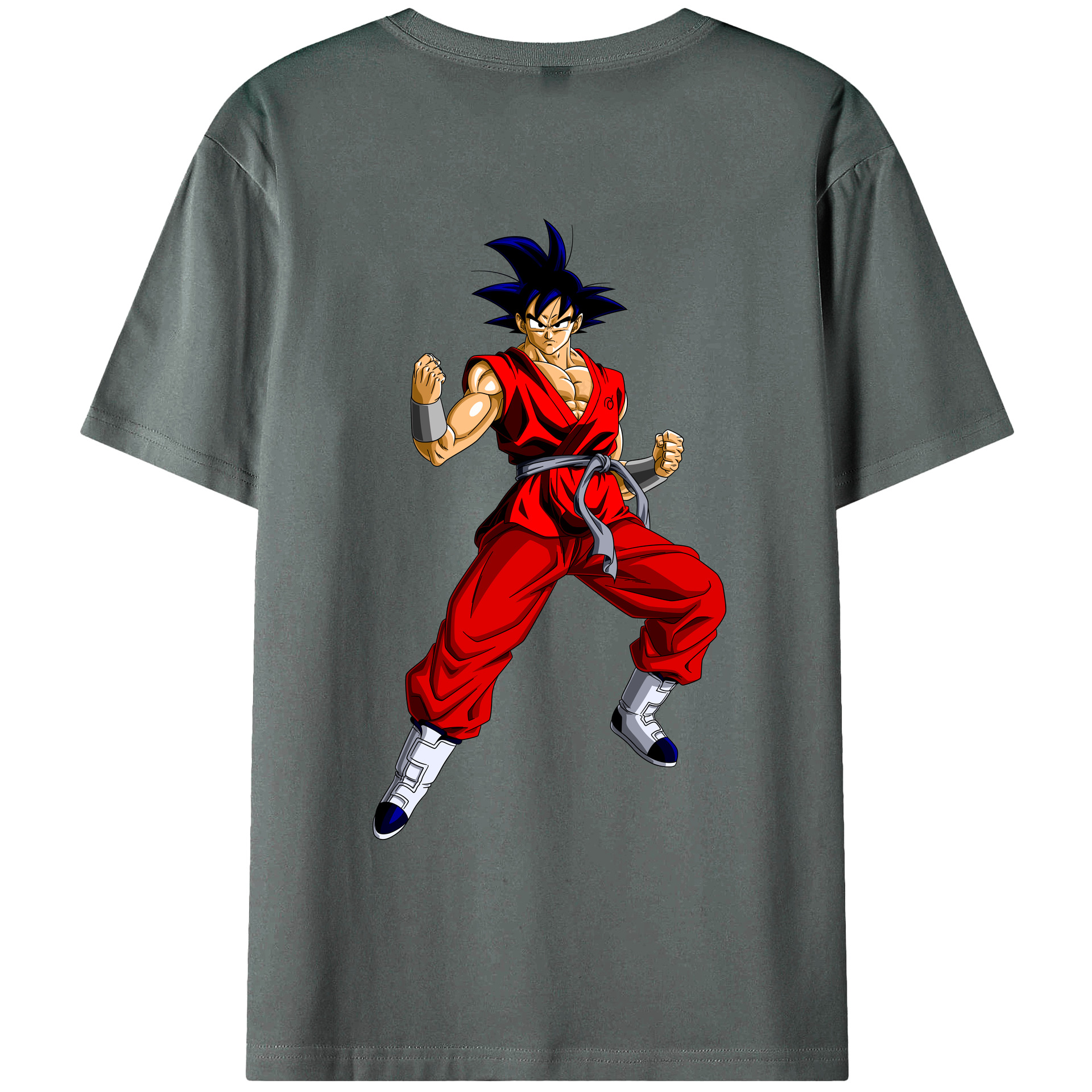（画像用） ドラゴンボール 孫悟空（そん ごくう）Son Goku カカロット DRAGON BALL Kakarotto 綿100％ メンズ半袖Tシャツ（バックプリント） 通気性